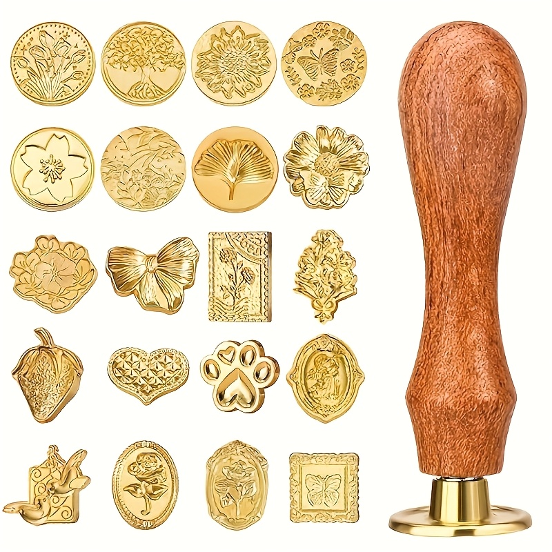 Wax Seal Stamp Set - مجموعة أختام شمعية مكونة من 21
