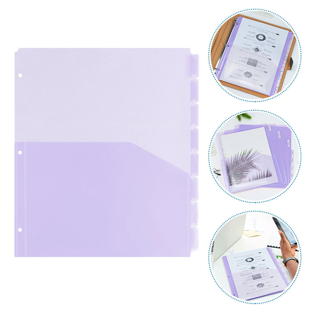 Tab Divider A4 - مجموعتان من فواصل الملفات البلاستيكية بحجم