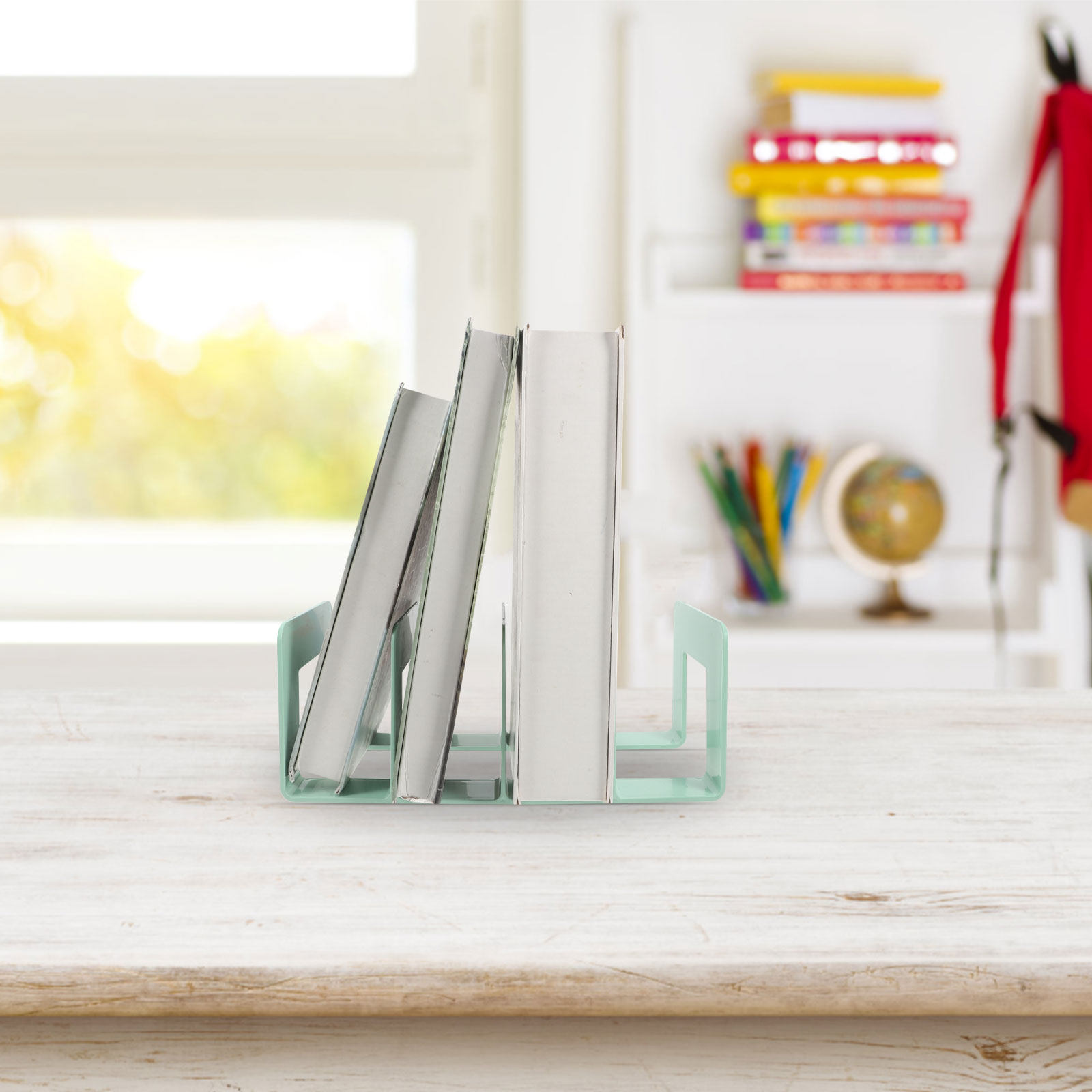 منظم كتب مكتبي، حامل كتب، رف م - مراجعة Magazine Holder Rack وسعره