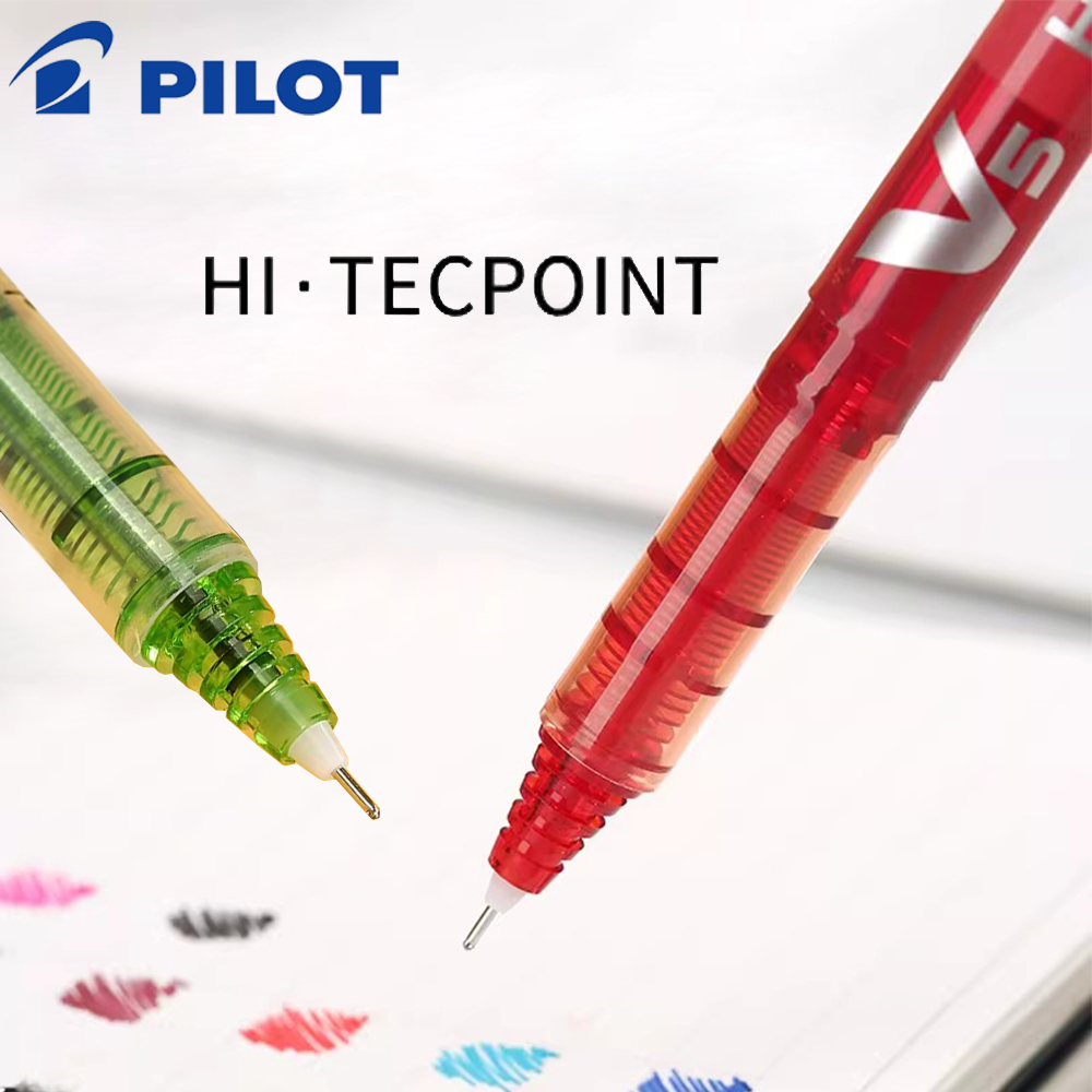 12 قطعة من أقلام الجل الياباني - مراجعة Pilot Pen V5 وسعره