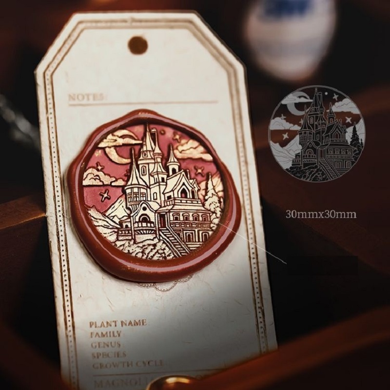 ختم شمعي عتيق بتصميم قلعة قديم - مراجعة Wax Seal Stamp Set وسعره