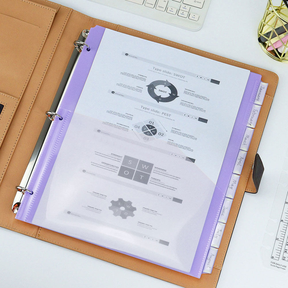 مجموعتان من فواصل الملفات البل - مراجعة Tab Divider A4 وسعره