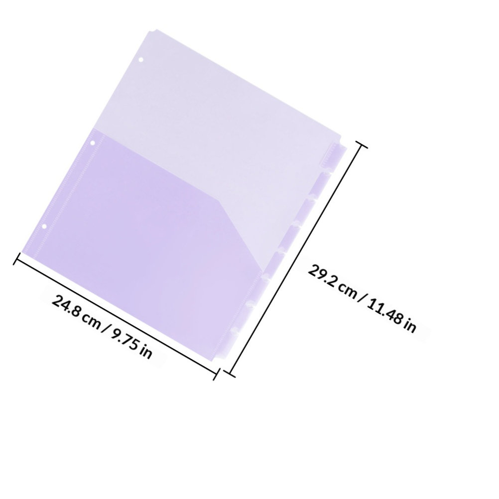 مجموعتان من فواصل الملفات البل - مراجعة Tab Divider A4 وسعره