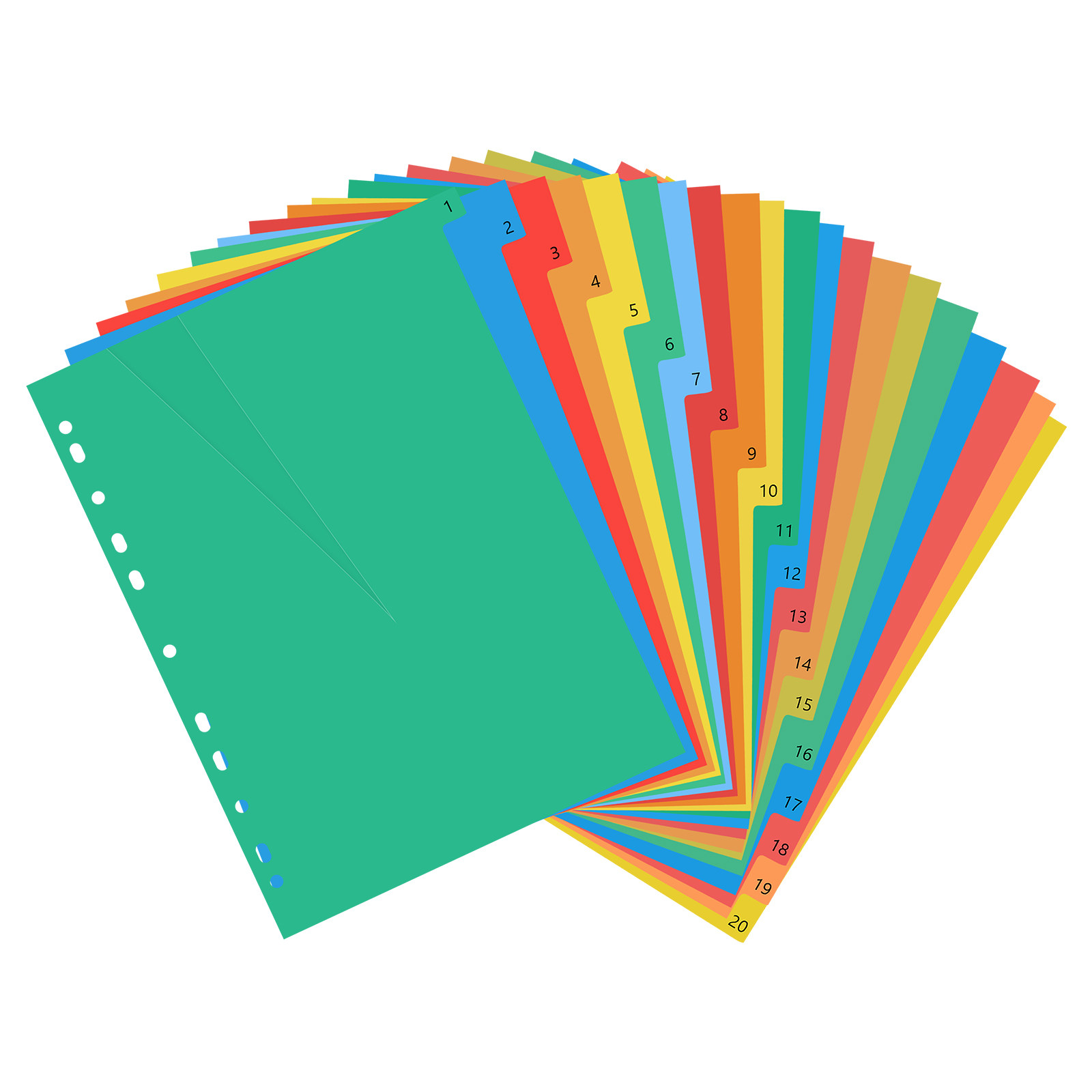 20 صفحة مقاس A4، فواصل بلاستيك - مراجعة Tab Divider A4 وسعره
